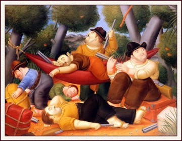 Œuvres de 350 peintres de renom œuvres - Guérilleros Fernando Botero